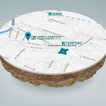 Création infographie d’une carte 3d avec relief